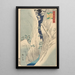 Les gorges de Kiso sous la neige, province de Shinano - Hiroshige II — inramlat konstverk på väggen