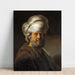 Reproduktion av målningen av man i orientaliska kläder - Rembrandt van Rijn