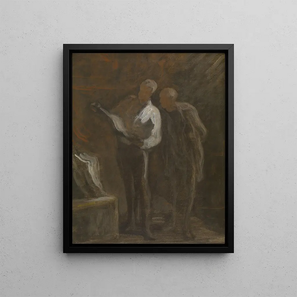 Samlare av tryck - Honoré Daumier — inramlat konstverk på väggen