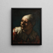 Tête de Pasquin - Honoré Daumier — inramlat konstverk på väggen