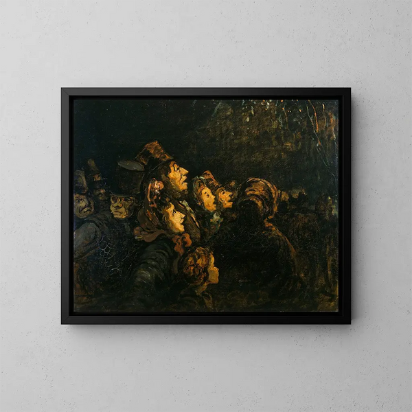 Les fusées - Honoré Daumier — inramlat konstverk på väggen