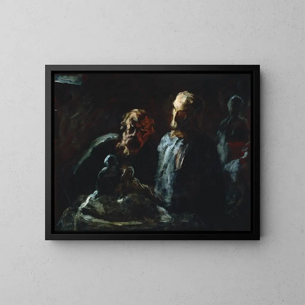 två skulptörer - Honoré Daumier — inramlat konstverk på väggen