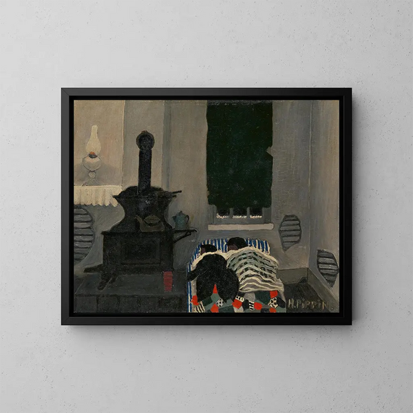 Endormi - Horace Pippin — inramlat konstverk på väggen