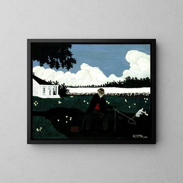 Vieux Joe Noir - Horace Pippin — inramlat konstverk på väggen