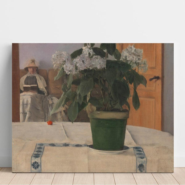 Reproduktion av målningen Hortensia Målning - Fernand Khnopff