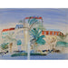 Reproduktion av målningen av hotellet i Cannes - Raoul Dufy