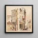 Hôtel de la Trémouille rue des Bourdonnais och Vieux rue du Temple i Paris - Thomas Shotter Boys — inramlat konstverk på väggen
