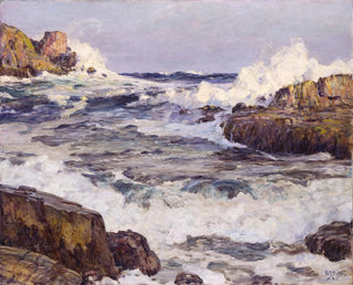 Dégagement après la tempête de septembre, côte du Maine - Howard Russell Butler — vy av konstverket