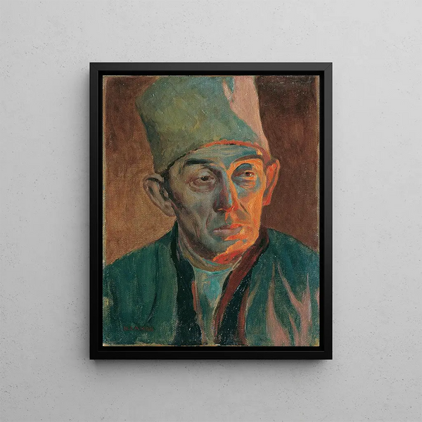 Hubert Landa - Mann mit Pelzkappe.webp
