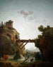 Vue fantastique sur Tivoli - Hubert Robert — vy av konstverket