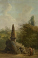 monument av trädgård - Hubert Robert — vy av konstverket