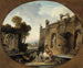 L'Abreuvoir - Hubert Robert — vy av konstverket