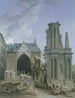 Église des Feuillants i rivning - Hubert Robert — vy av konstverket