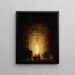 La grotte de Pausilippe - Hubert Robert — inramlat konstverk på väggen