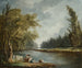 La Marne à Charenton et le Moulin de Charenton - Hubert Robert — vy av konstverket