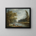 La Marne à Charenton et le Moulin de Charenton - Hubert Robert — inramlat konstverk på väggen