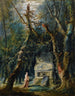 La Promenade solitaire - Hubert Robert — vy av konstverket