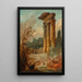 Lavandières - Hubert Robert — inramlat konstverk på väggen