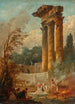 Lavandières - Hubert Robert — vy av konstverket
