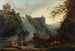 Les Cascatelles de Tivoli - Hubert Robert — vy av konstverket
