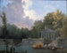 Parkscen - Hubert Robert — vy av konstverket