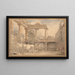 Ruins romaines, Villa Pamphili - Hubert Robert — inramlat konstverk på väggen