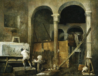 Hubert Robert - The Artists Studio.webp