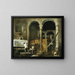 L'Atelier de l'artiste - Hubert Robert — inramlat konstverk på väggen