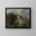 Les Cascades de Tivoli - Hubert Robert — inramlat konstverk på väggen