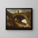 Le Vieux Pont - Hubert Robert — inramlat konstverk på väggen
