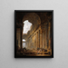 Le vieux temple - Hubert Robert — inramlat konstverk på väggen