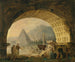 Vue d'antiquités sous une arche - Hubert Robert — vy av konstverket