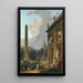 Ménestrels errants - Hubert Robert — inramlat konstverk på väggen