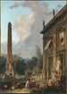 Ménestrels errants - Hubert Robert — vy av konstverket