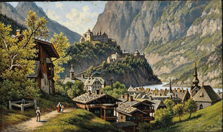 Hubert Sattler - A View of Werfen.webp