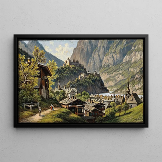 Hubert Sattler - A View of Werfen.webp