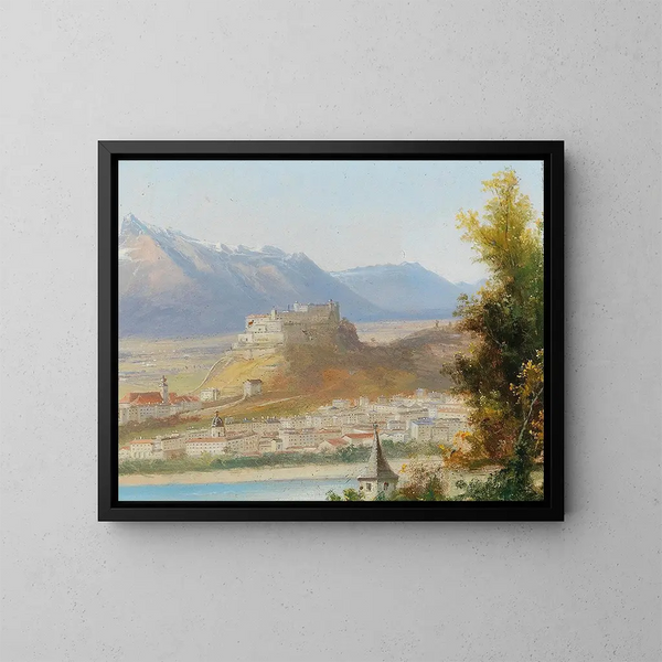 Forteresse de Hohensalzburg - Hubert Sattler — inramlat konstverk på väggen