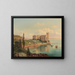Vue du château de Miramare près de Trieste - Hubert Sattler — inramlat konstverk på väggen