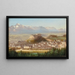 Vue de Salzbourg - Hubert Sattler — inramlat konstverk på väggen