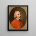 Porträtt av kardinalen Henry Benedict Maria Clement Stuart hertig av York 1725-1807 - Hugh Douglas Hamilton — inramlat konstverk på väggen
