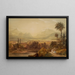 Vue de Thèbes - Hugh William Williams — inramlat konstverk på väggen