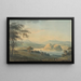 Vue de la ville et du château de Dumbarton - Hugh William Williams — inramlat konstverk på väggen