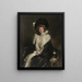 Portrait d'une dame - Hugh de Twenbrokes Glazebrook — inramlat konstverk på väggen