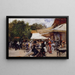 Framför en restaurang i Bois de Boulogne - Hugo Birger — inramlat konstverk på väggen