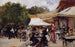 Framför en restaurang i Bois de Boulogne - Hugo Birger — vy av konstverket