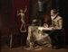 L'Atelier de l'artiste avec autoportrait - Hugo Birger — vy av konstverket