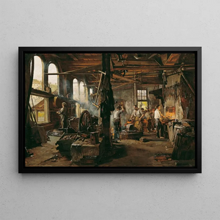 Hugo Charlemont - Interieur Einer Hammerschmiede.webp