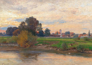 Hugo Darnaut - Abendlandschaft Etzenhausen.webp