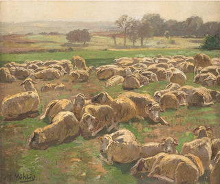 Moutons - Hugo Mühlig — vy av konstverket