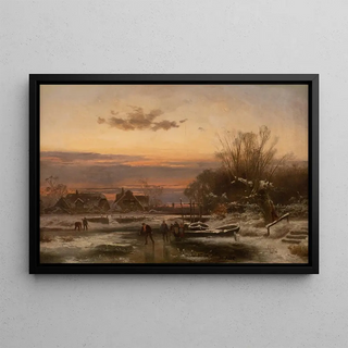 Hugo Veit - Enjoyment at a winter evening.webp